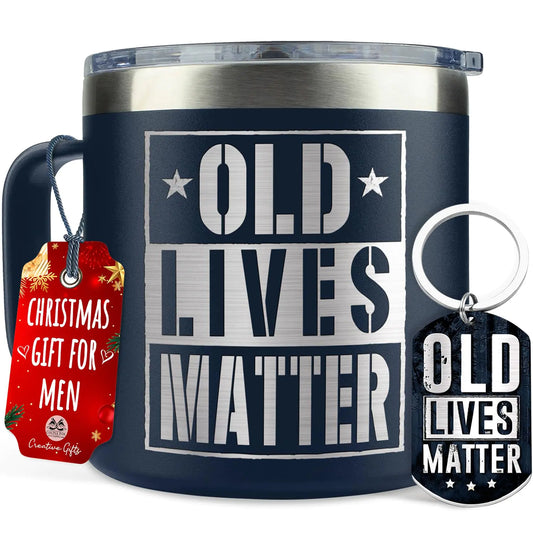 Senior Moments Coffee Mug 14 oz — Gag Gift for Grandpas, Dads, Retirees