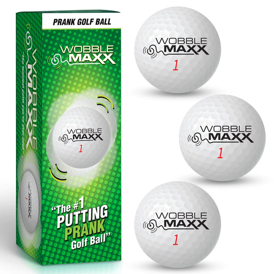 Wobble MAXX Unputtable Golf Balls-When your putt goes rogue.