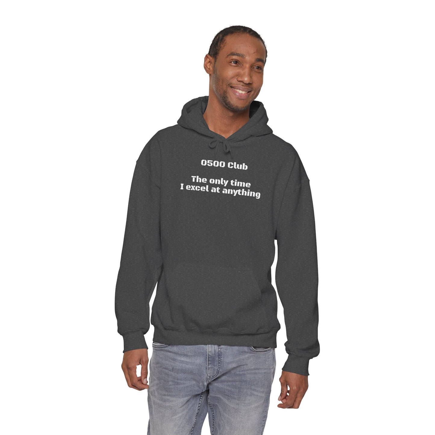 “0500 Club” Heavy Blend Hoodie – Military Morning Motivation (Sort of)