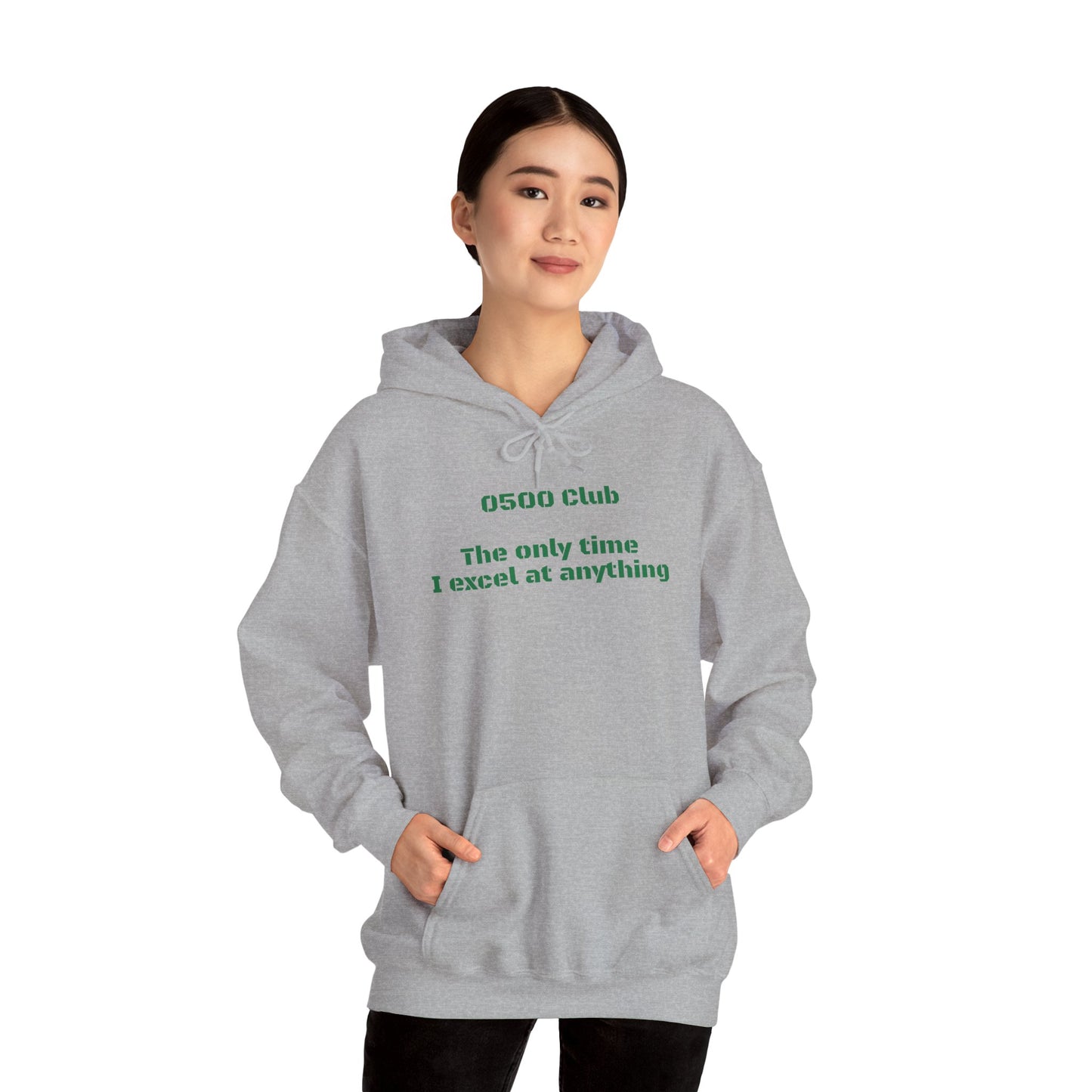 “0500 Club” Heavy Blend Hoodie – Military Morning Motivation (Sort of)