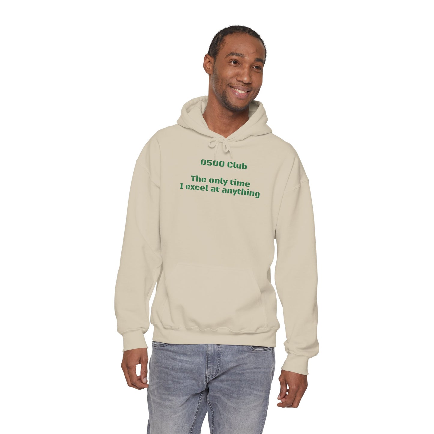 “0500 Club” Heavy Blend Hoodie – Military Morning Motivation (Sort of)