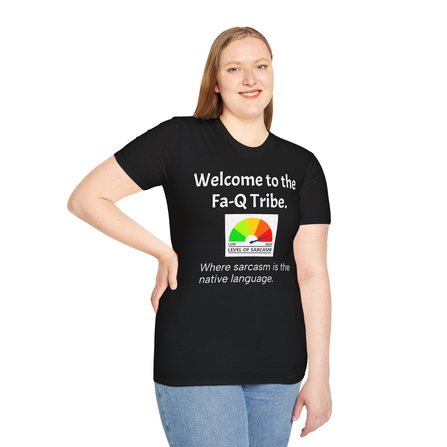“Fa-Q Tribe” Pun Tee – Unisex Softstyle, Adult Humor Apparel