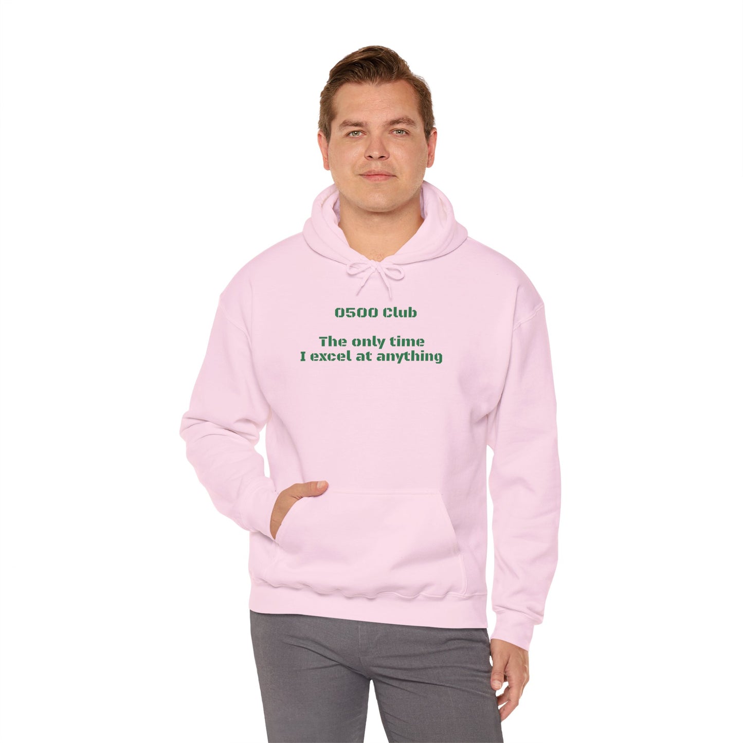 “0500 Club” Heavy Blend Hoodie – Military Morning Motivation (Sort of)