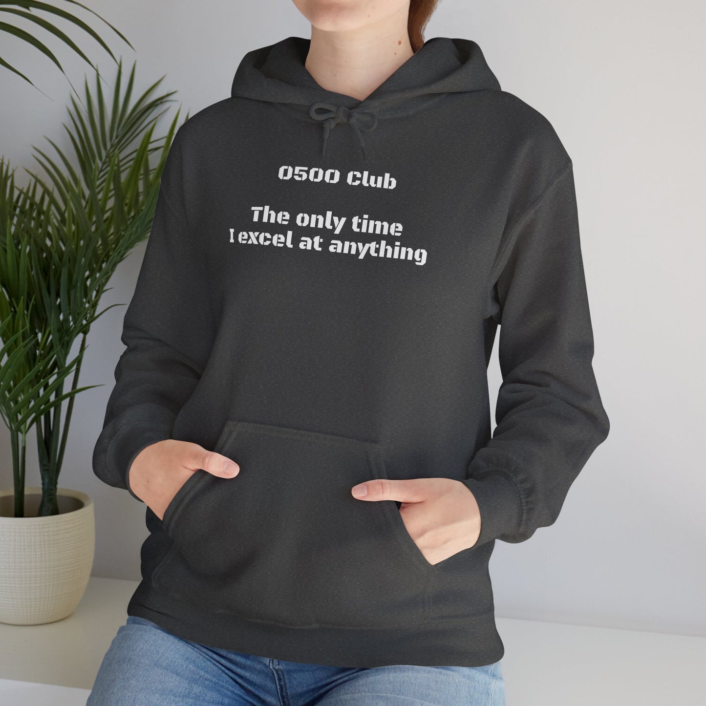 “0500 Club” Heavy Blend Hoodie – Military Morning Motivation (Sort of)