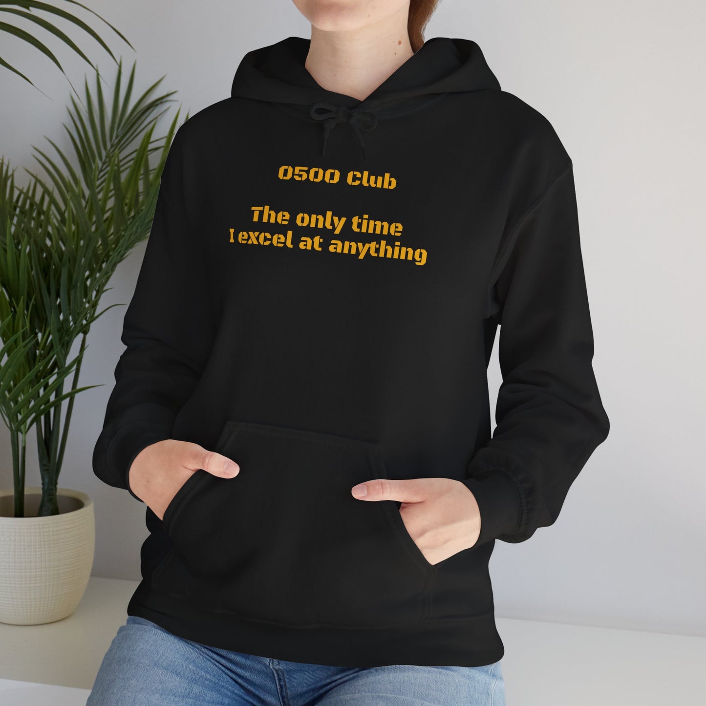 “0500 Club” Heavy Blend Hoodie – Military Morning Motivation (Sort of)