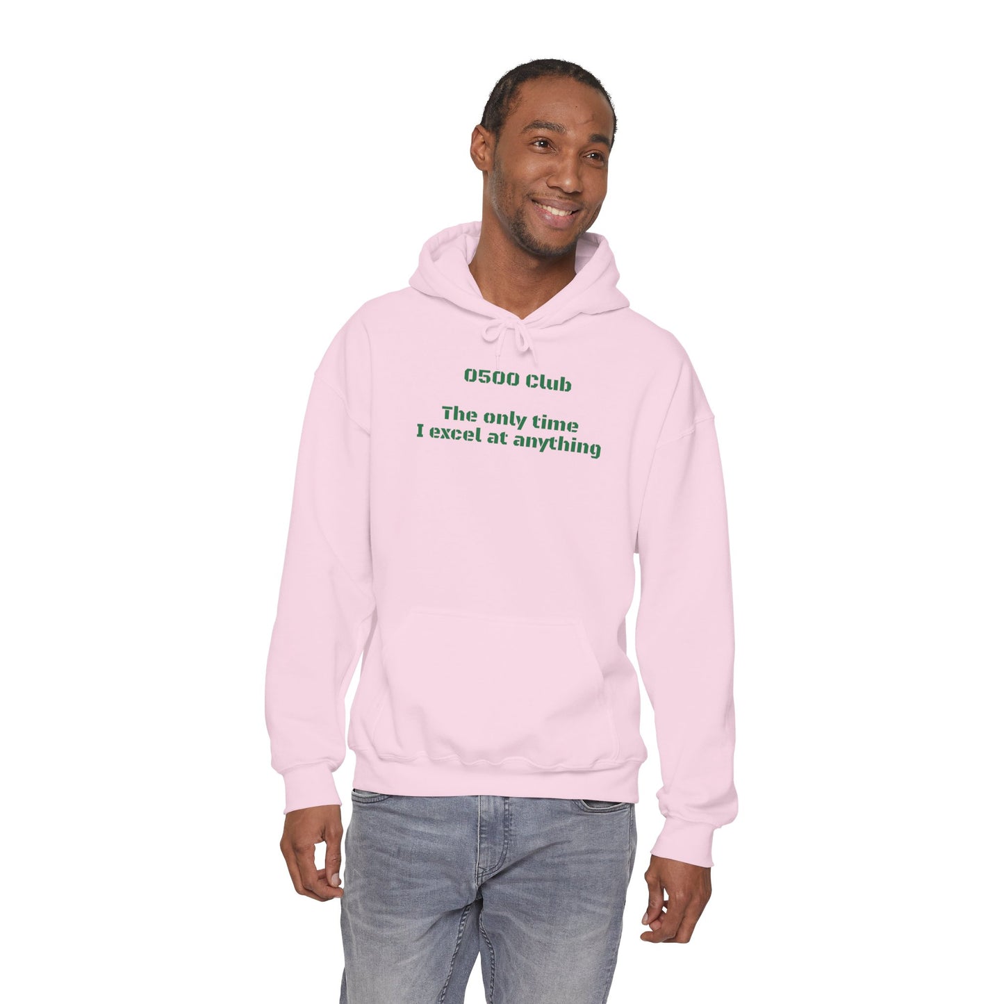 “0500 Club” Heavy Blend Hoodie – Military Morning Motivation (Sort of)