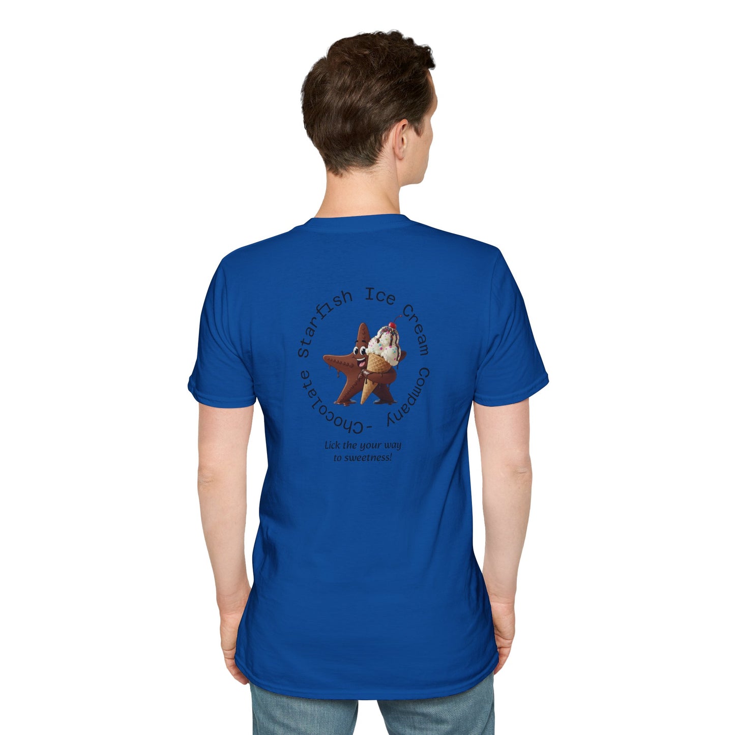 “Get Sticky Sweet with the ‘Chocolate Starfish Ice Cream Co’ Tee — Don’t Lick, Just Wear!”