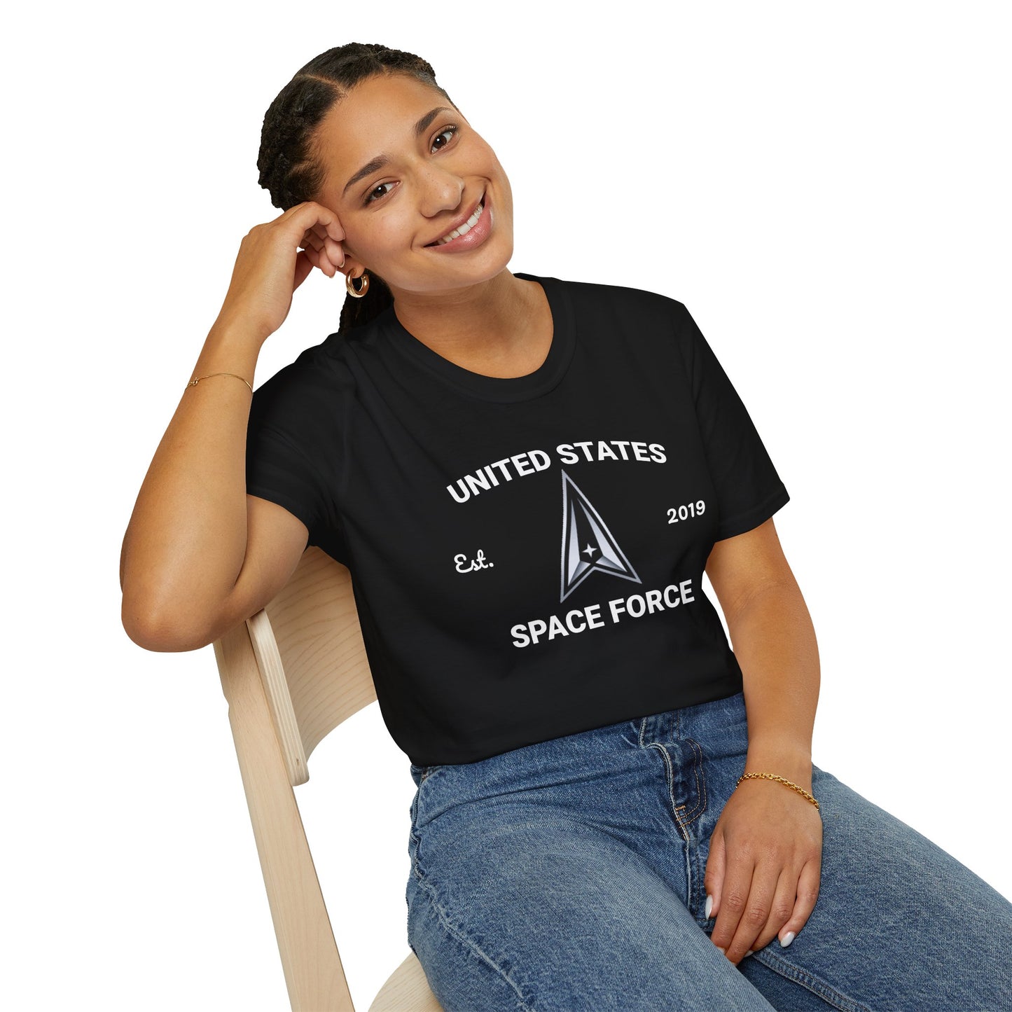 US Space Force Softstyle Tee – Fly High, Stay Comfortable