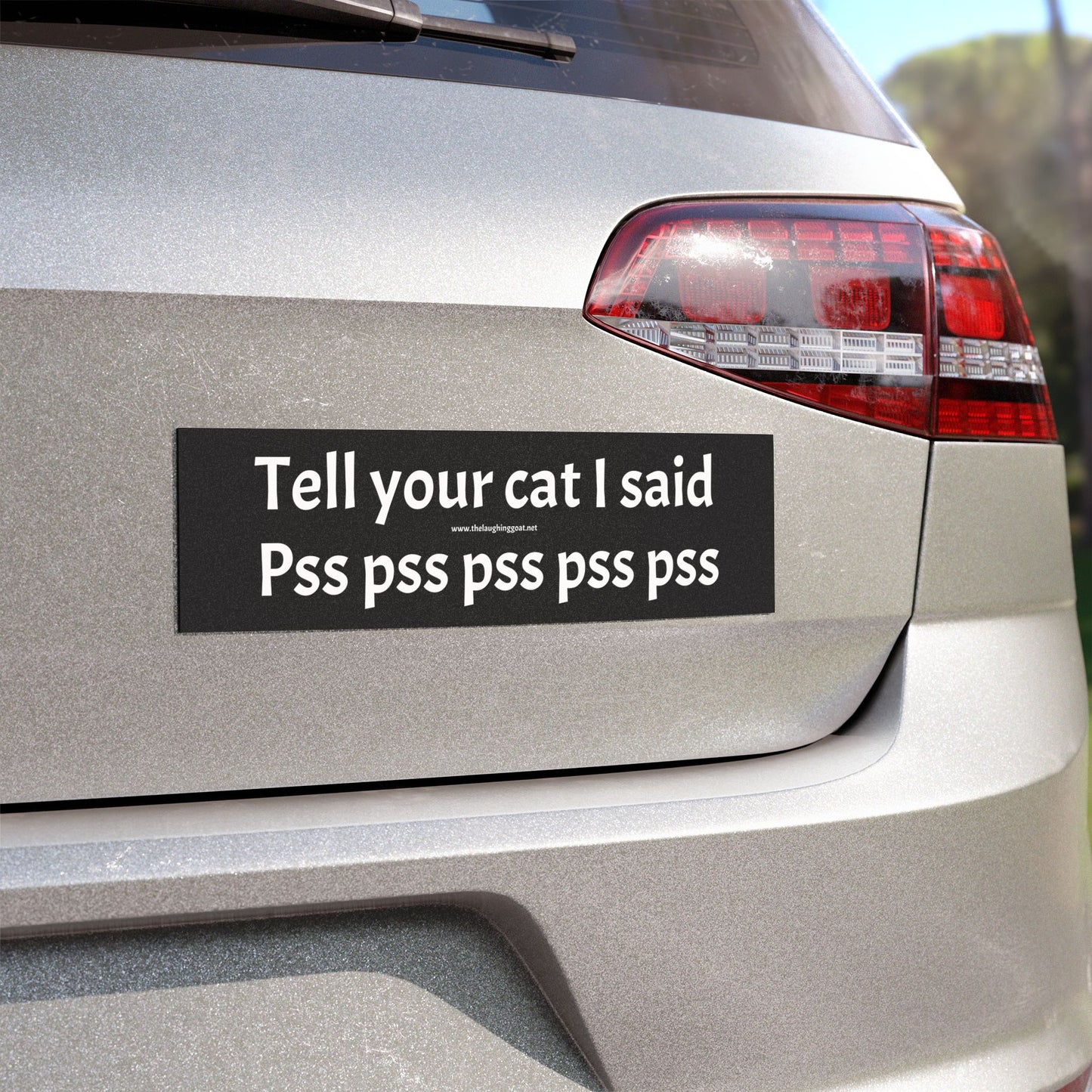 “Tell Your Cat I Said Ps Ps Ps” Prank Car Magnet – Funny Cat Joke Magnet