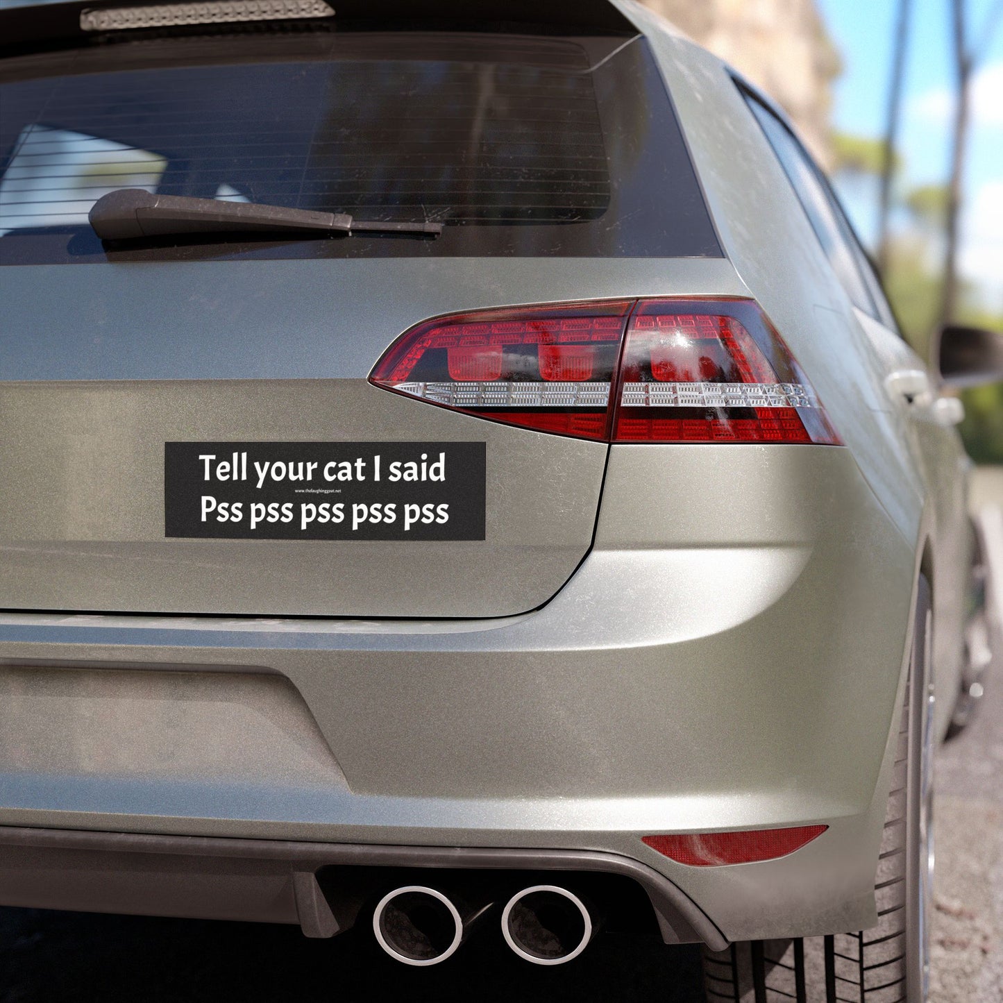 “Tell Your Cat I Said Ps Ps Ps” Prank Car Magnet – Funny Cat Joke Magnet