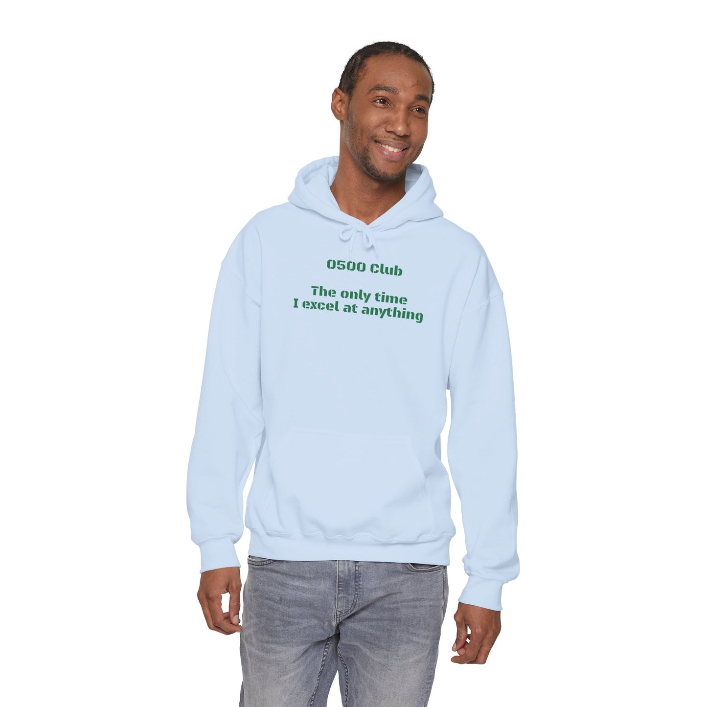 “0500 Club” Heavy Blend Hoodie – Military Morning Motivation (Sort of)