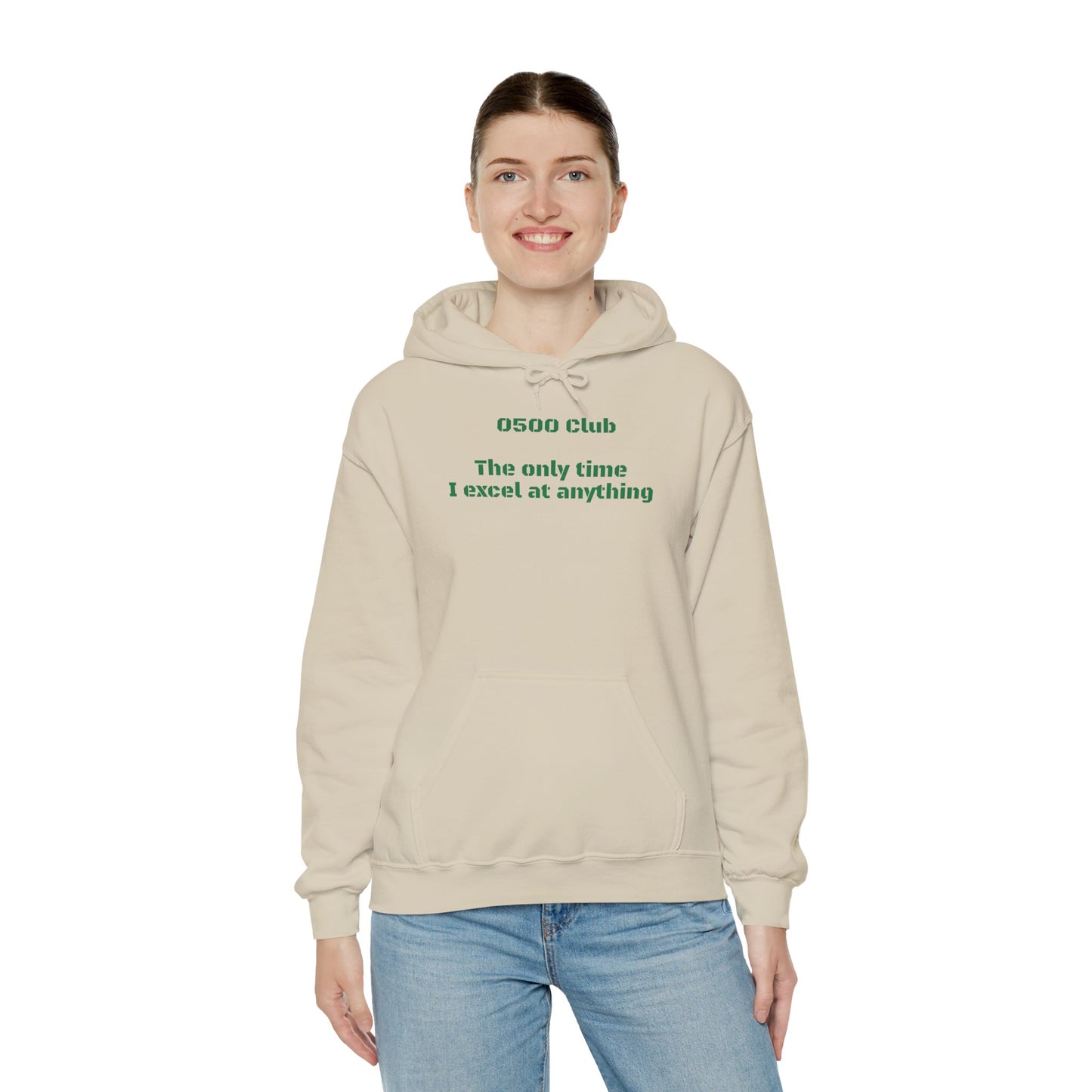 “0500 Club” Heavy Blend Hoodie – Military Morning Motivation (Sort of)