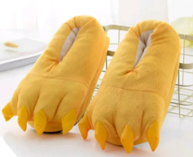 Dinosaur Paw Slippers-Turn your floor into prehistoric territory—without the extinction risk.