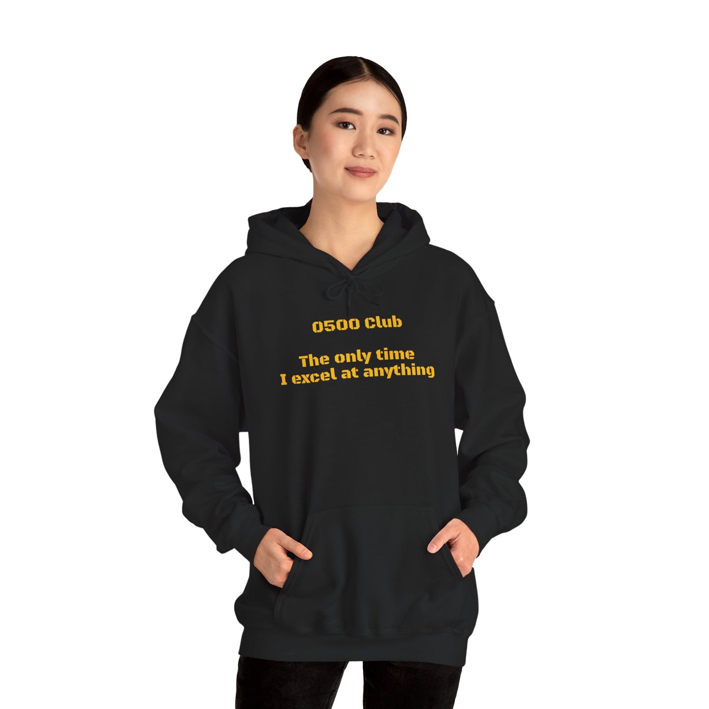 “0500 Club” Heavy Blend Hoodie – Military Morning Motivation (Sort of)
