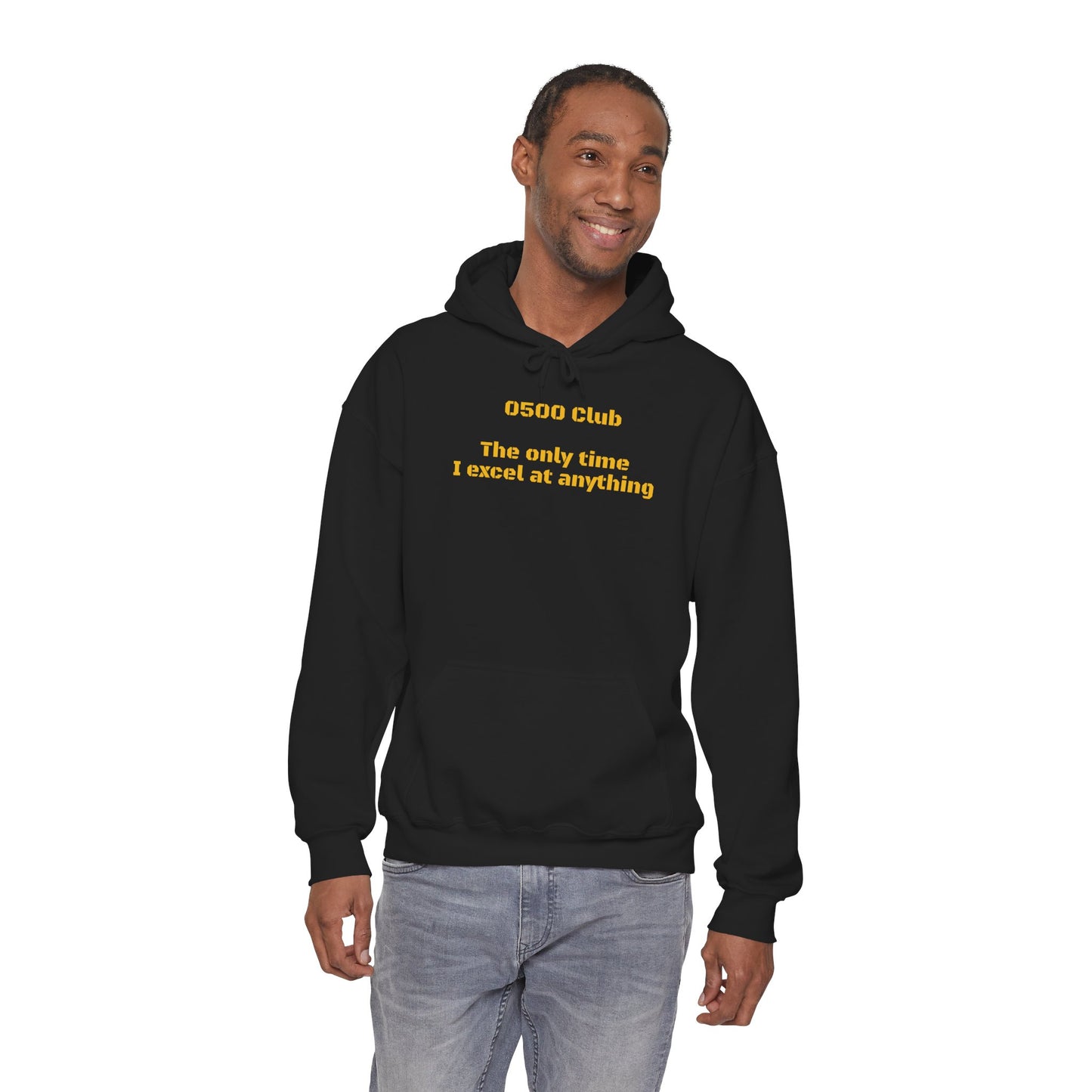 “0500 Club” Heavy Blend Hoodie – Military Morning Motivation (Sort of)