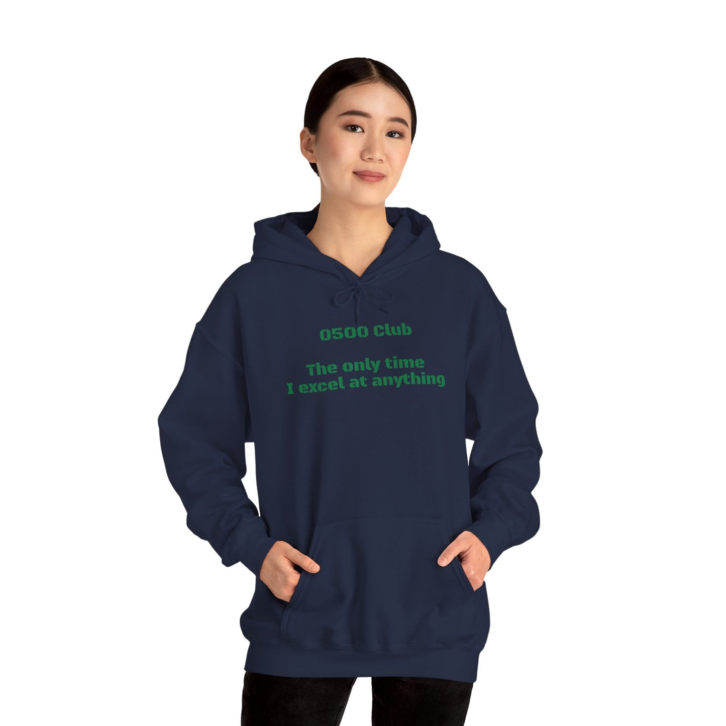 “0500 Club” Heavy Blend Hoodie – Military Morning Motivation (Sort of)
