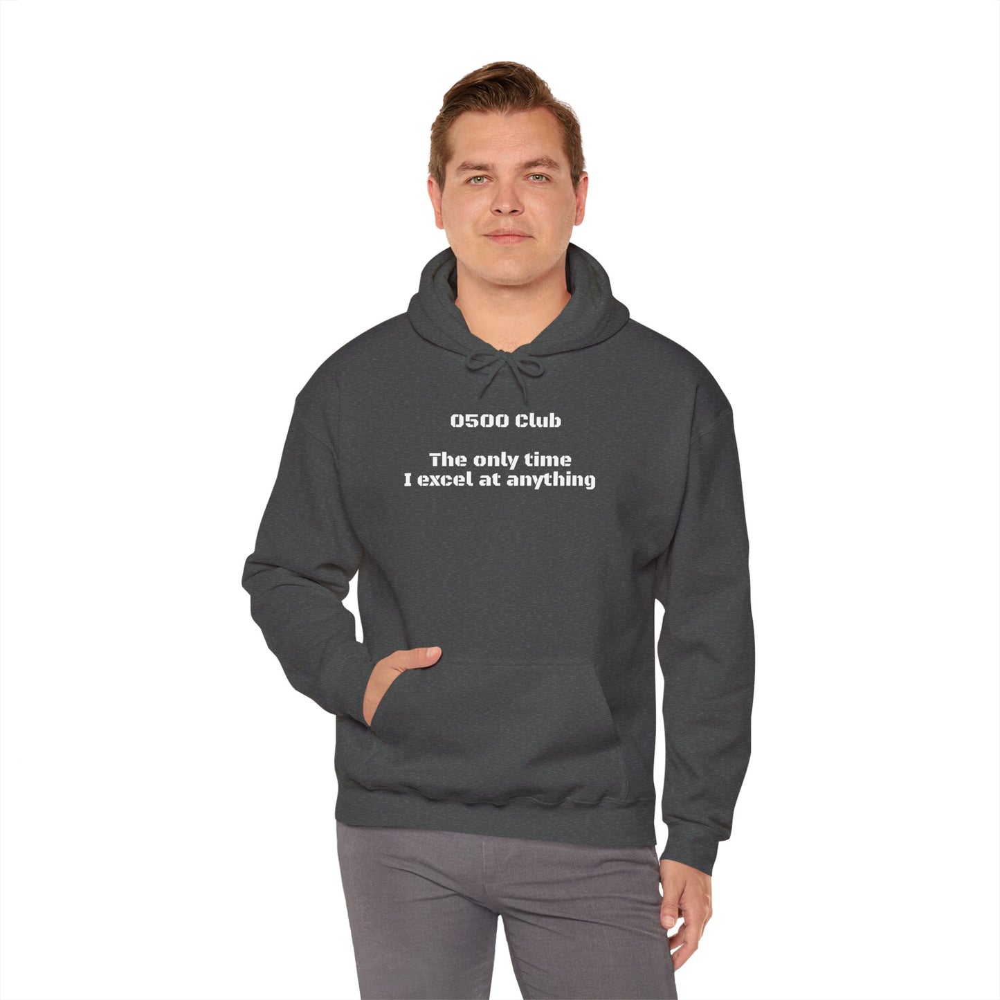 “0500 Club” Heavy Blend Hoodie – Military Morning Motivation (Sort of)