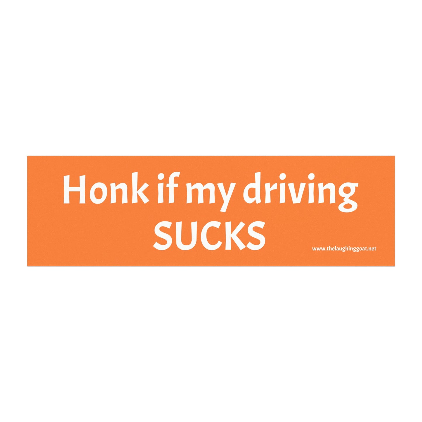 “Honk If My Driving SUCKS” Prank Car Magnet – Funny Joke Bumper Magnet