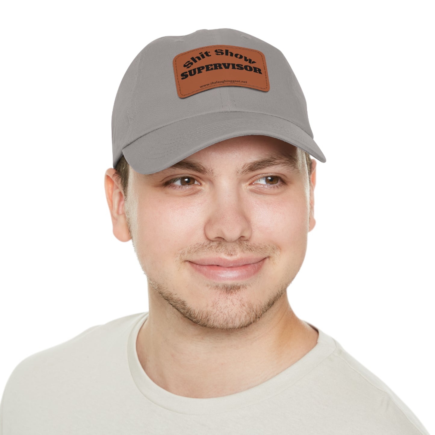 "Shit Show Supervisor" Leather Patch Dad Hat – For the Chaos Connoisseur