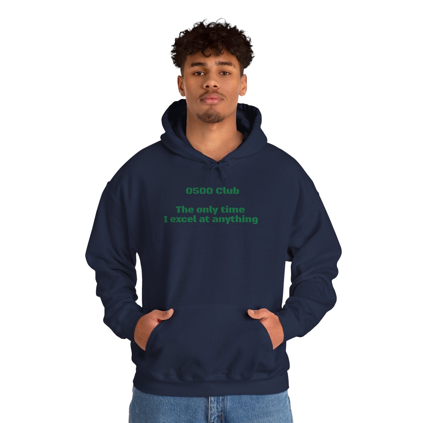 “0500 Club” Heavy Blend Hoodie – Military Morning Motivation (Sort of)