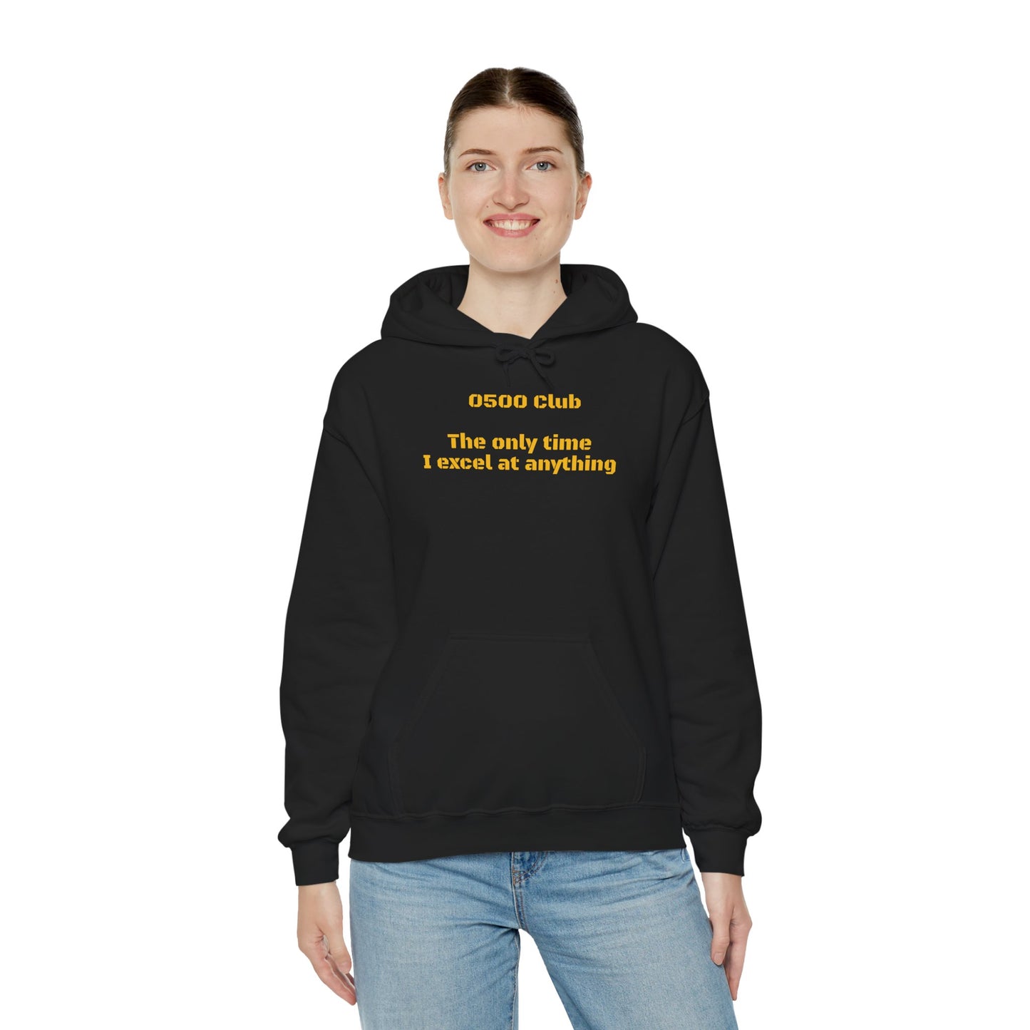“0500 Club” Heavy Blend Hoodie – Military Morning Motivation (Sort of)