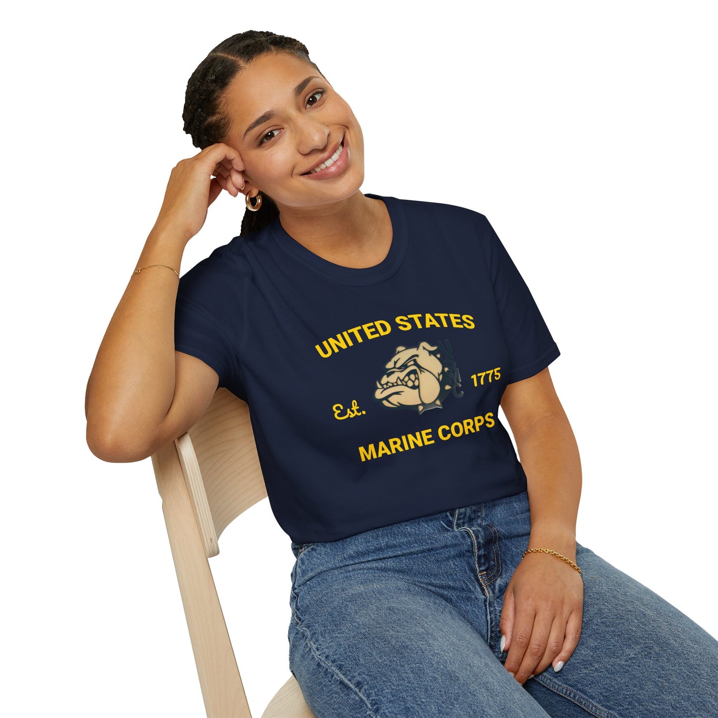 USMC Unisex Soft style Tee – Proud Marine Corps Comfort