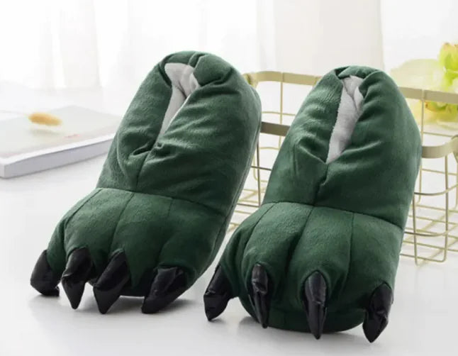 Dinosaur Paw Slippers-Turn your floor into prehistoric territory—without the extinction risk.