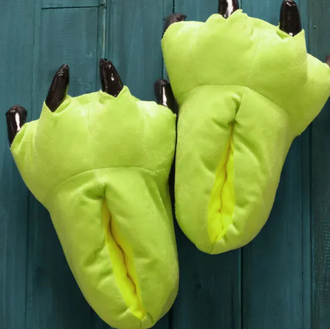 Dinosaur Paw Slippers-Turn your floor into prehistoric territory—without the extinction risk.