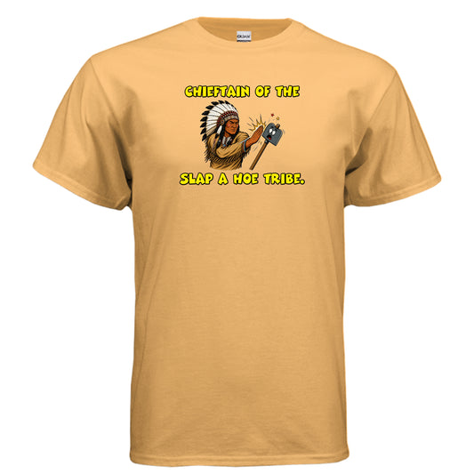“Slap-a-Hoe Tribe” Humor Tee – Be cautious around me. TENNESSEE ORANGE T-Shirt