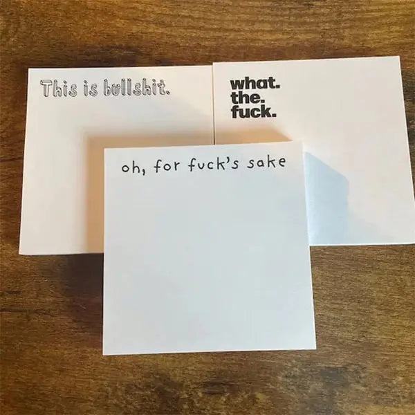 Funny Sticky Notes — Snarky Memo Pads for Work or Home
