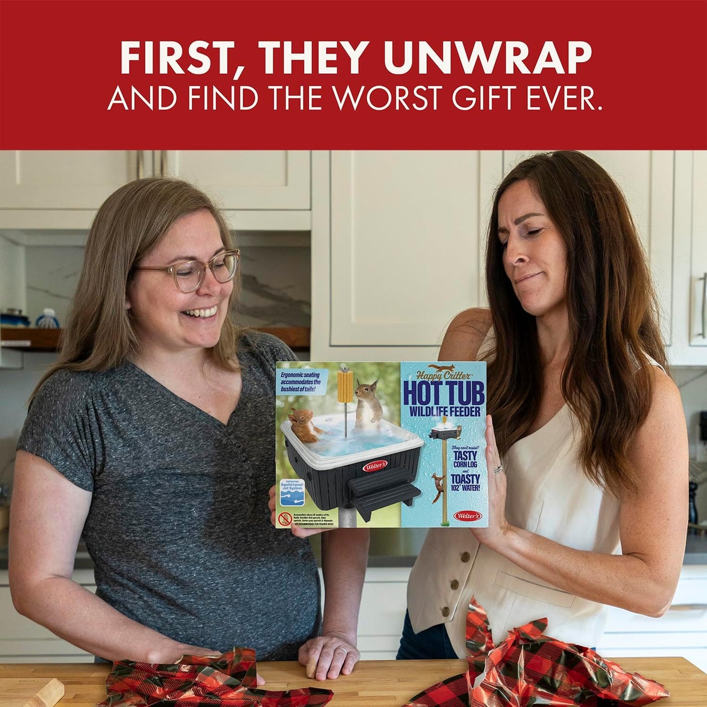Squirrel Hot Tub Prank Gift Box – Hilarious Gag Wrap for Any Occasion!
