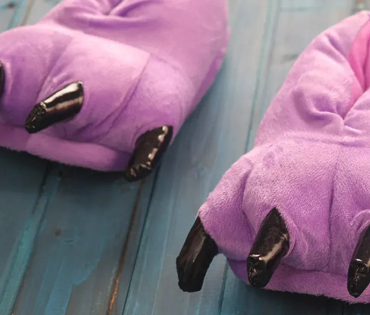 Dinosaur Paw Slippers-Turn your floor into prehistoric territory—without the extinction risk.