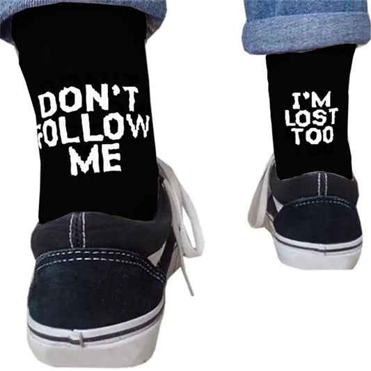 "Warning: These socks don’t just walk—they subliminally sass, wink, and drop punchlines."